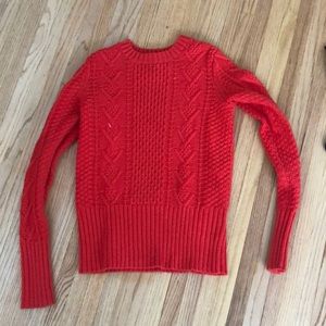 GAP Cable Knit Red Sweater